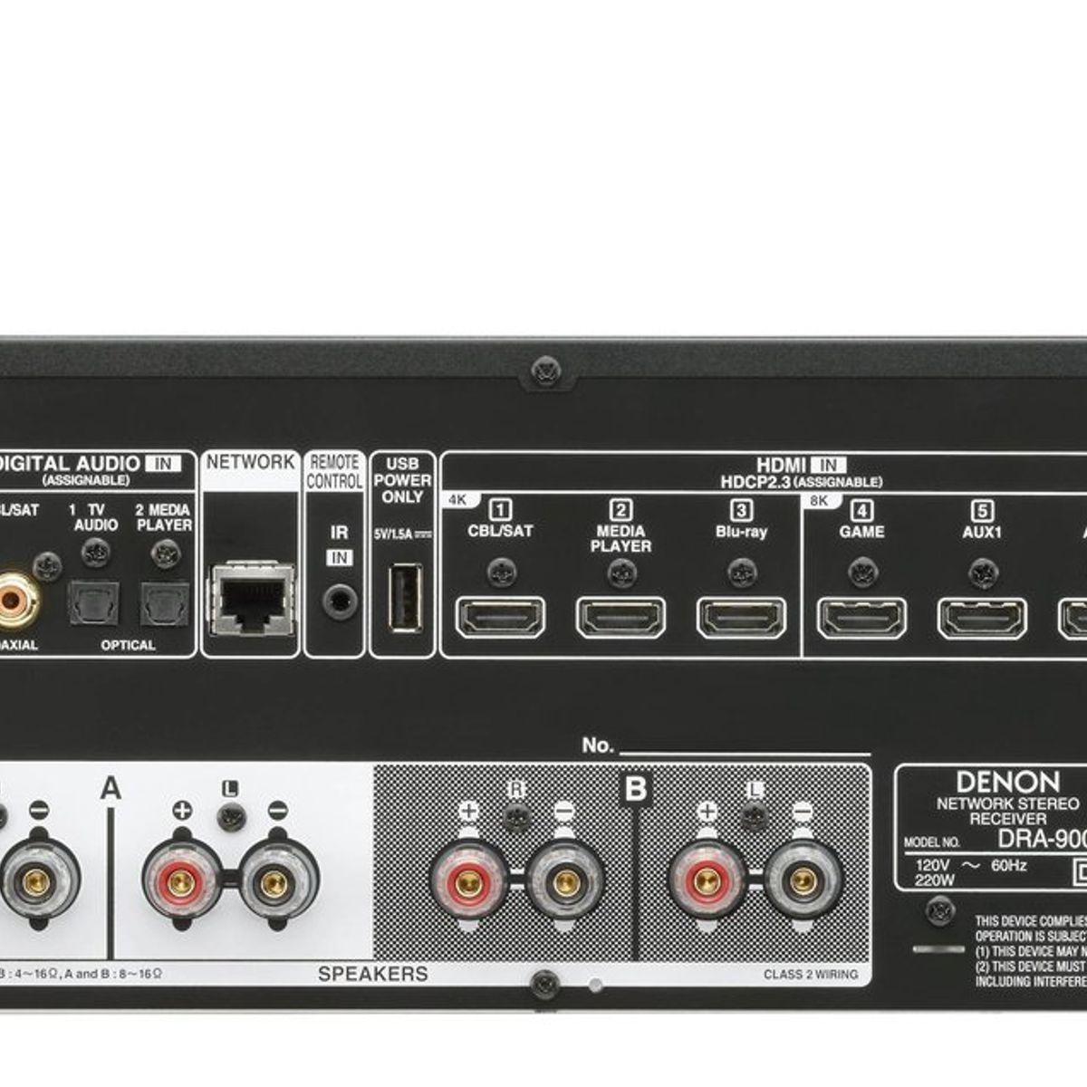 DENON - AMPLIFICADOR DENON DRA-900H 100W WIFI BLUETOOTH