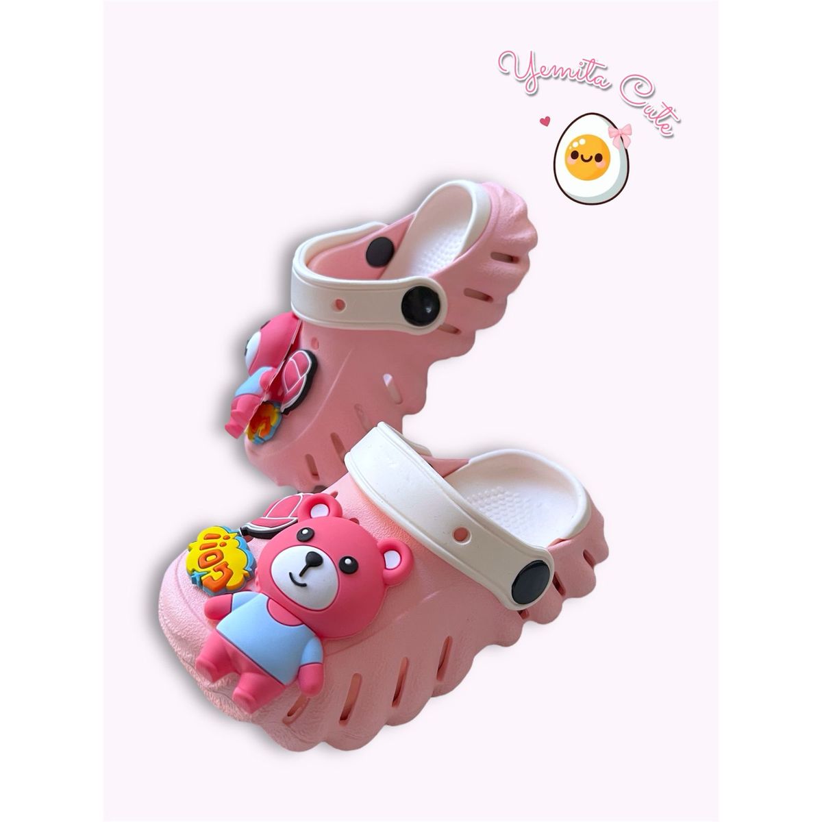 GENERICO - SANDALIAS SLIPPERS OSO KAWAII PARA NIÑOS Y NIÑAS