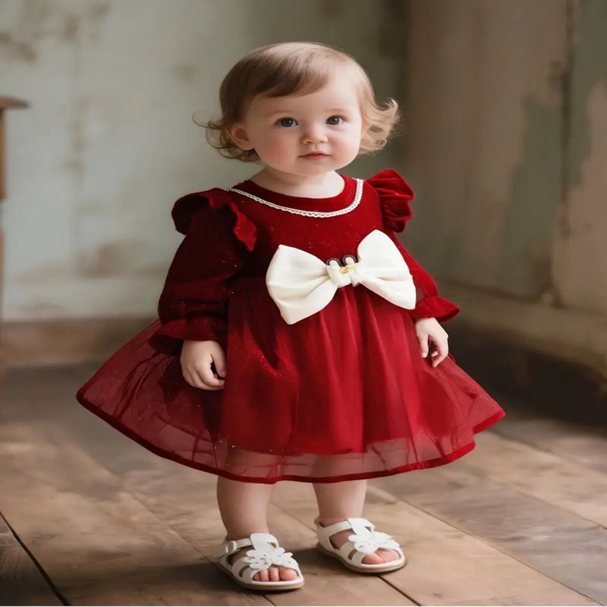 GENERICO - VESTIDO BEBE NIÑA PARA NAVIDAD