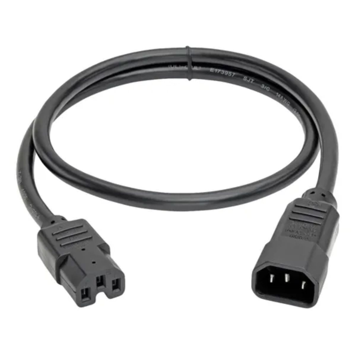 GENERICO - Cable Para Moto Eléctrica  C14 a C15 - 45A 10 AWG - 1m