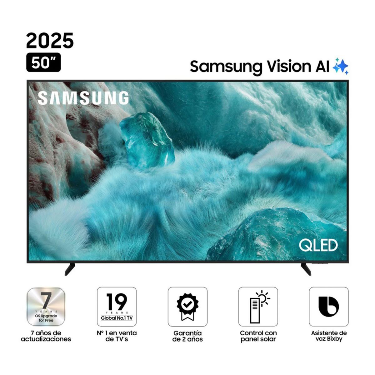 SAMSUNG - Televisor Samsung 50 QLED Smart UHD 4K Vision Ai QN50Q7FAAG