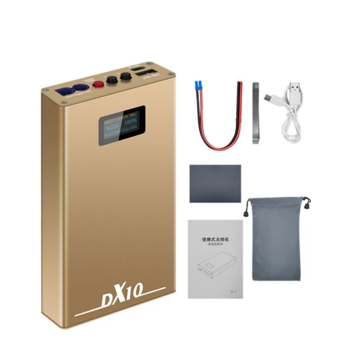 GENERICO - Soldador de Puntos Portatil DX10  Automatico DX10 (Batería 10.6Ah)
