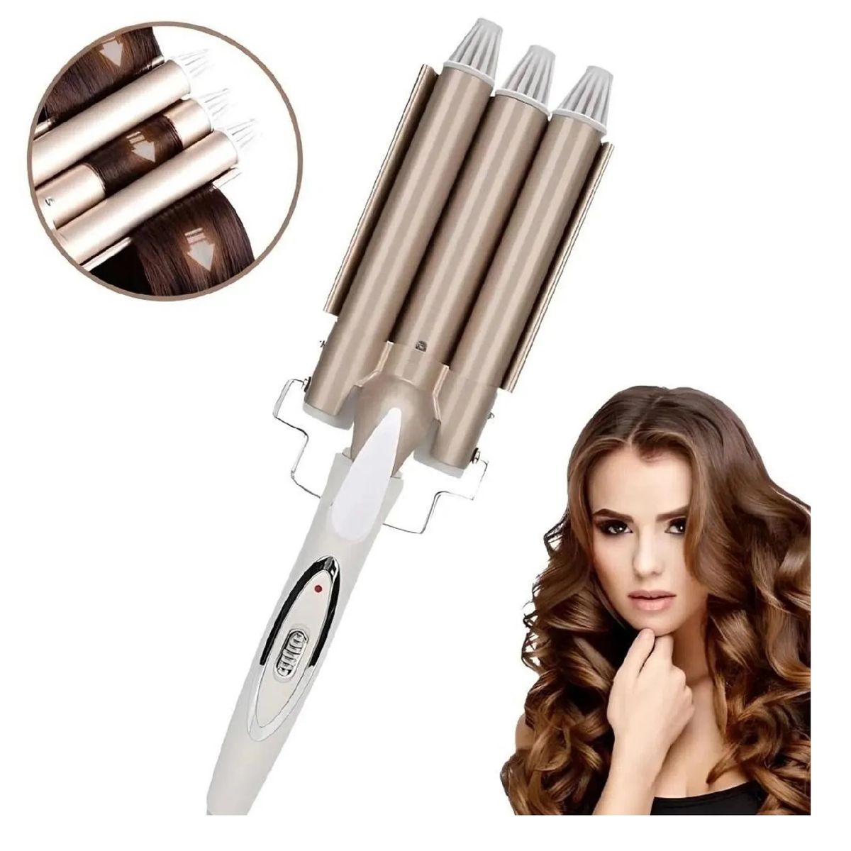 OTTOWARE - Rizador y Ondulador Triple Acción