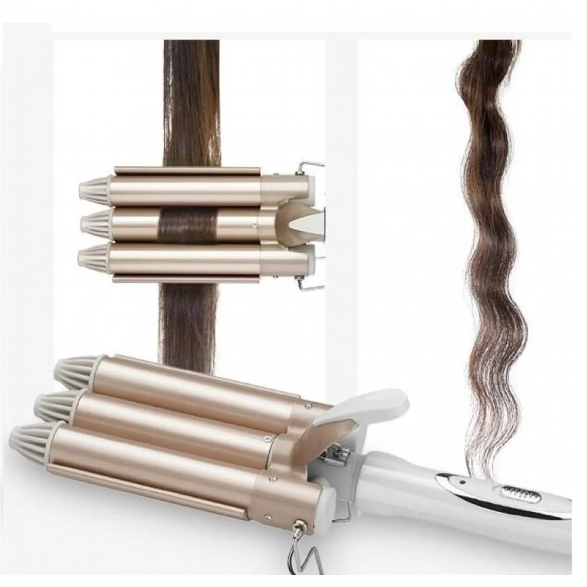 OTTOWARE - Rizador y Ondulador Triple Acción