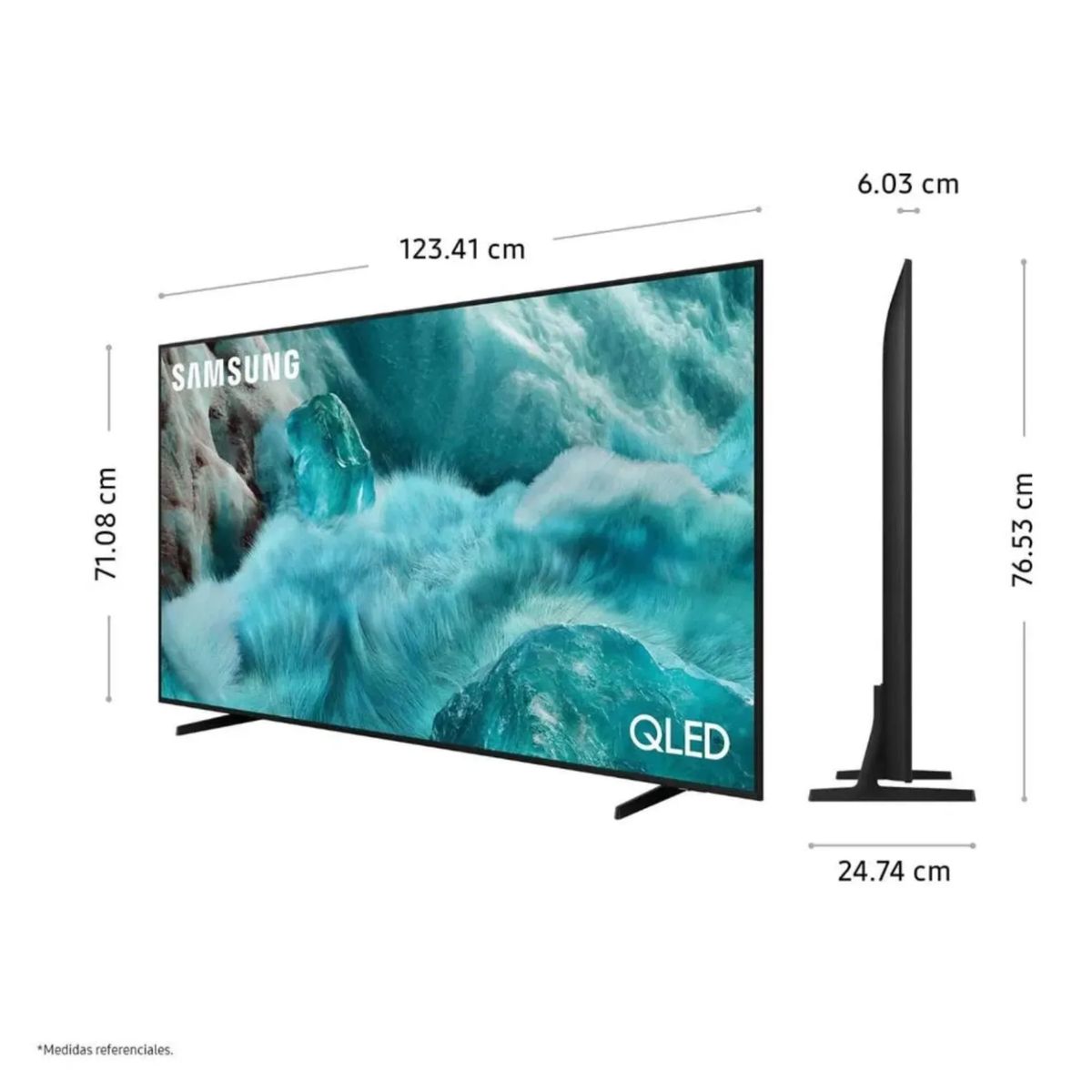 SAMSUNG - Televisor Samsung QLED 55 Visión AI Smart TV QN55Q7FAAGXPE + Soundbar HW C400