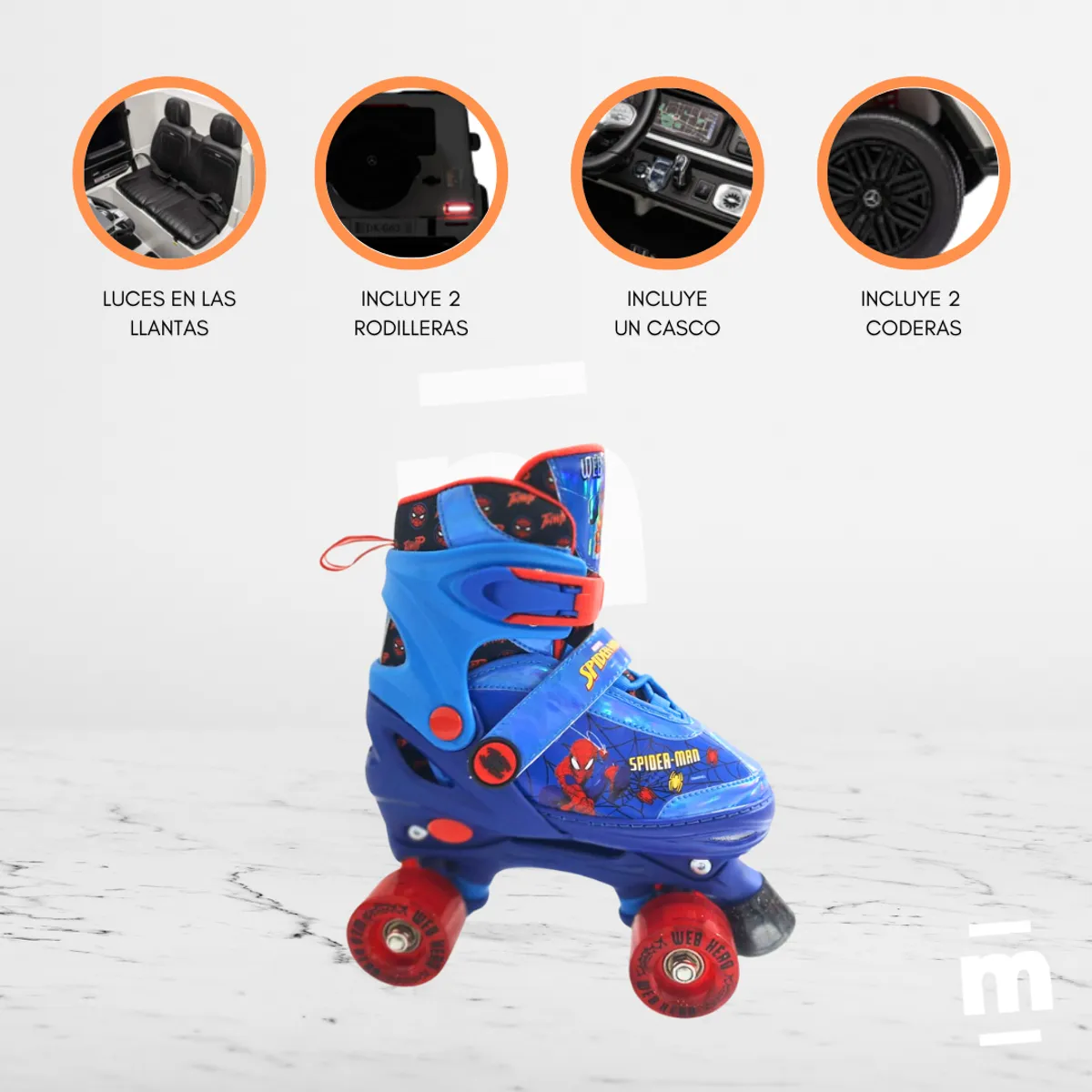 DISNEY BABY - Patines Graduables para Niño »SPIDERMAN»