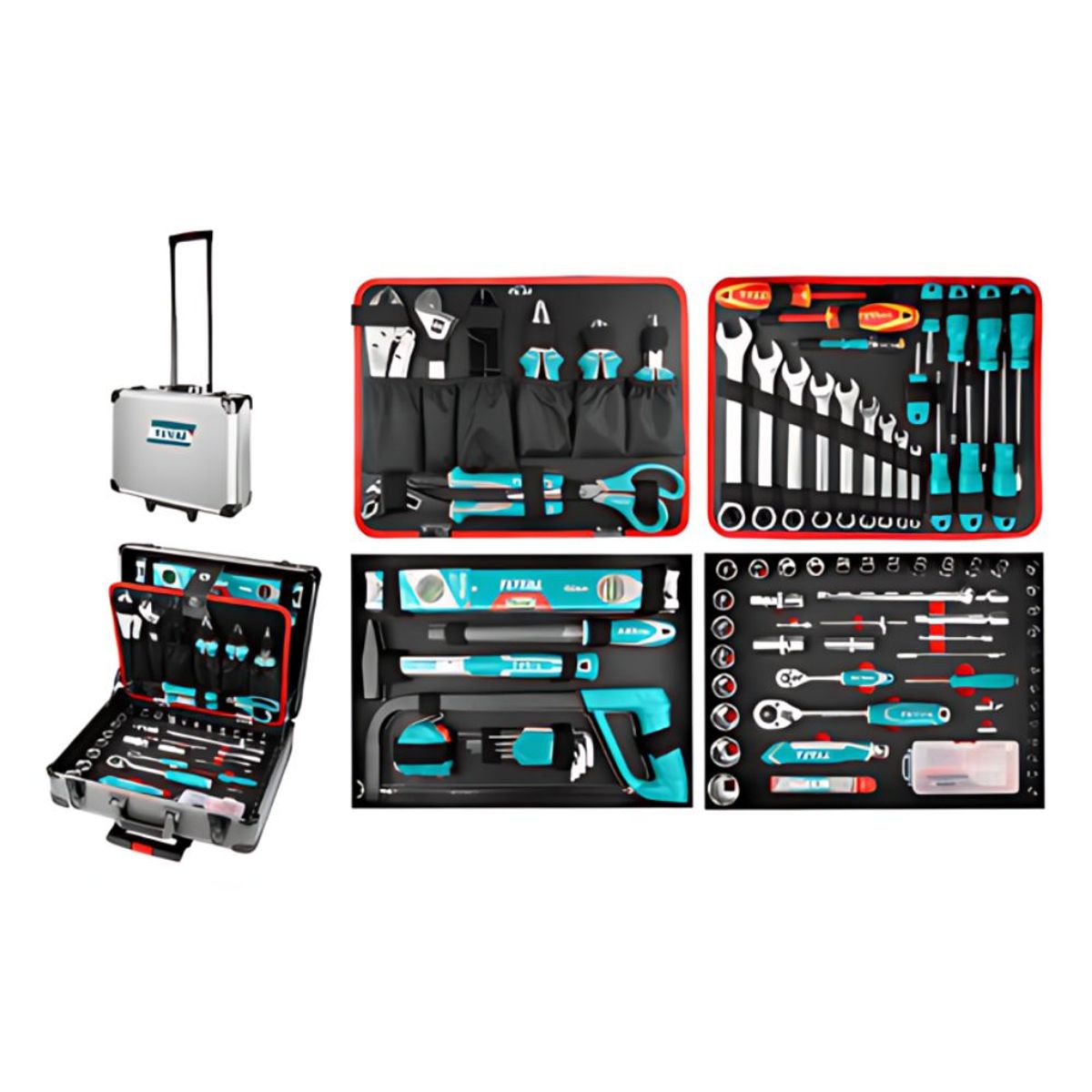 TOTAL TOOLS - Juego De Herramientas Manuales X 147 Pza Industrial - THKTHP21476