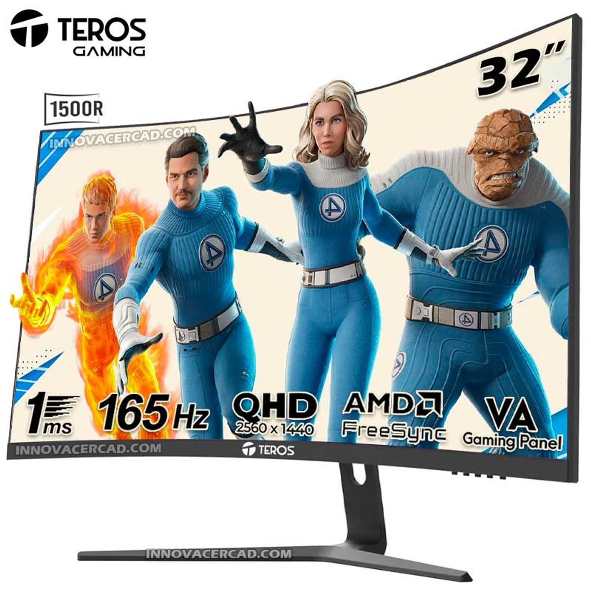 TEROS - Monitor Teros Curvo TE-3217G 32" QHD, 2560 x 1440, 165hz, 1ms