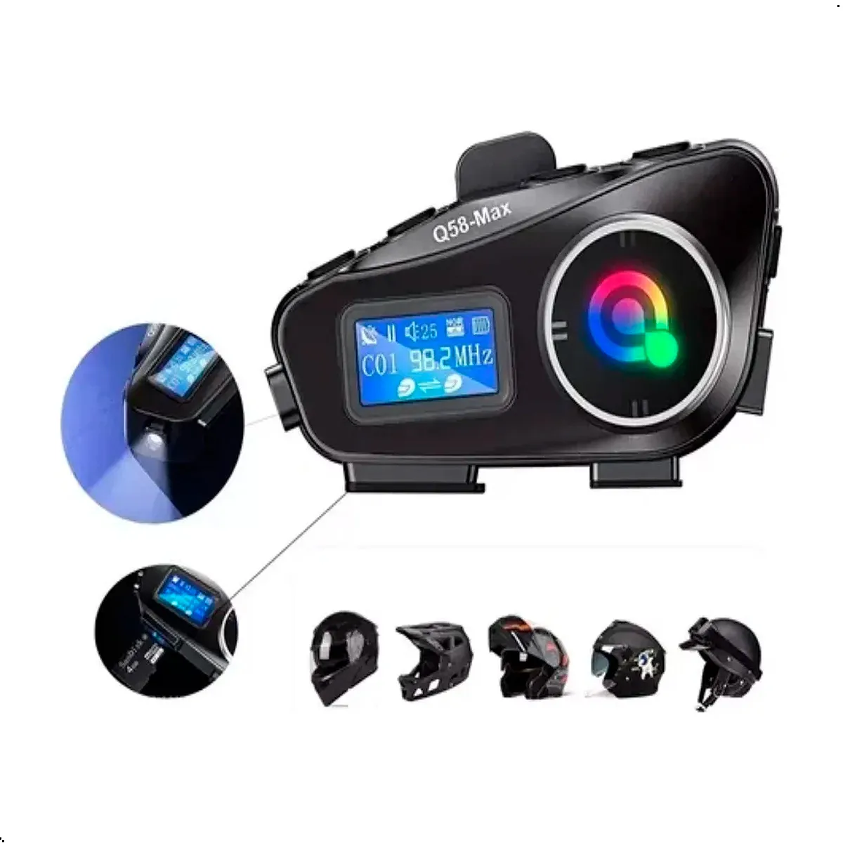 GENERICO - Intercomunicador Audifono Lantun Q58 MAX Para Casco De Moto