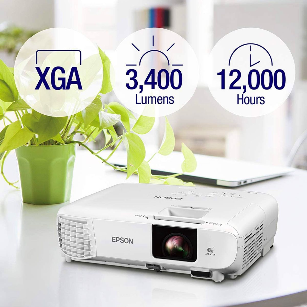 EPSON - PROYECTOR EPSON POWERLITE E20 3400 LUM 1024X768 XGA