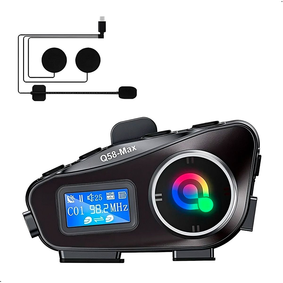 GENERICO - Intercomunicador Lantun Q58 Max Bluetooth Resistente al Agua