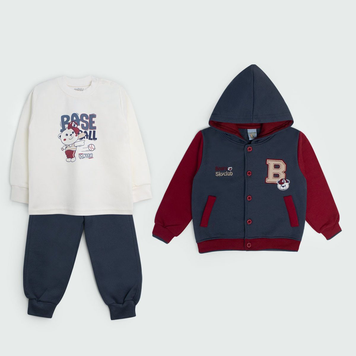 KUKULI - CONJUNTO BASEBALL M/L NIÑO 5057