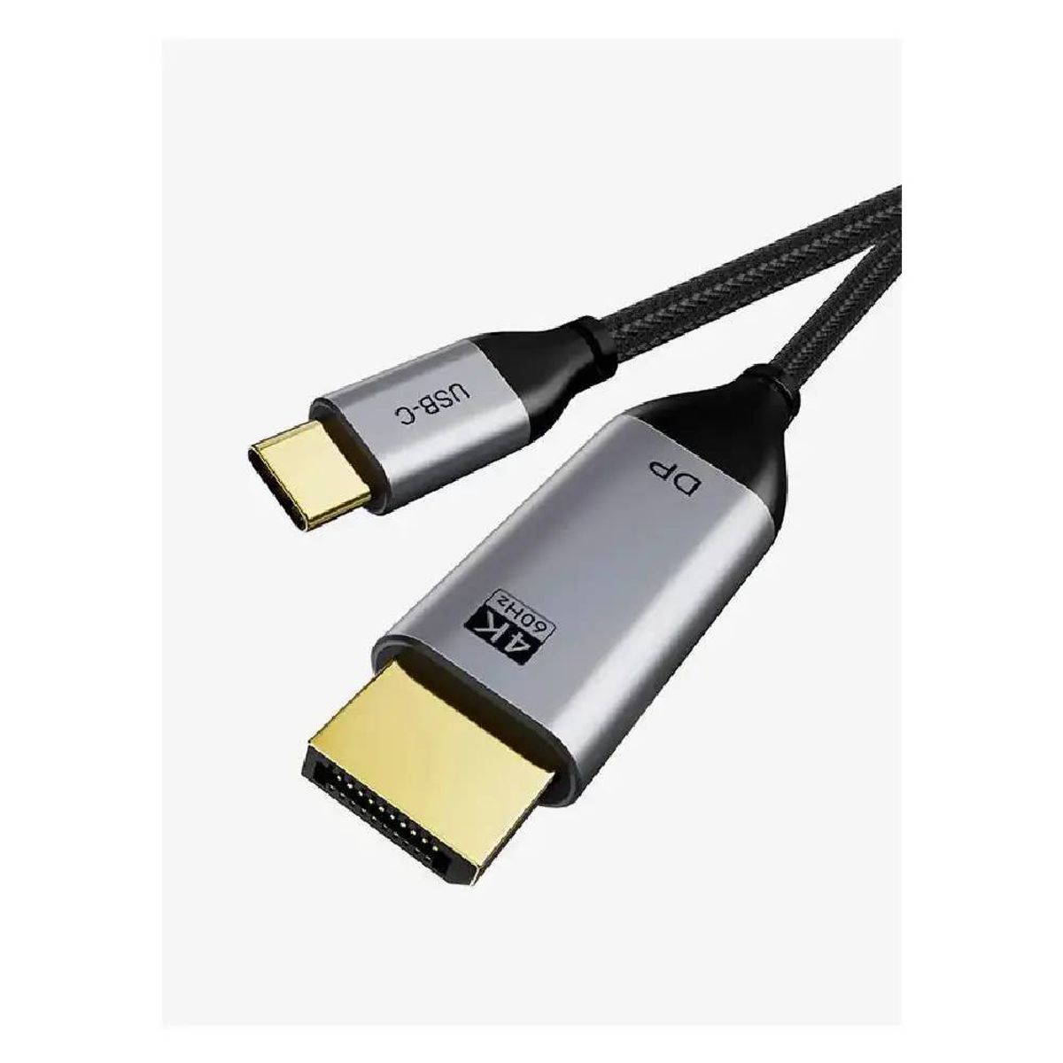GENERICO - Cable USB-C a DisplayPort 1.2 4K 60Hz Alta Velocidad, Audio Multicanal