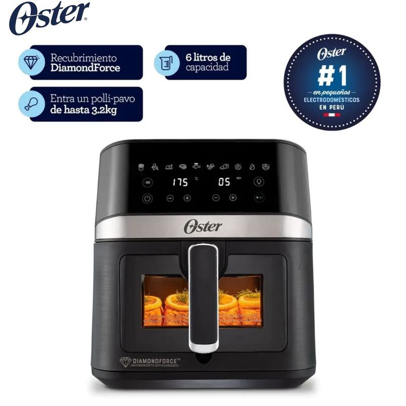 OSTER - Freidora de Aire Digital Oster 6L CKSTAF60WDDF-053 10 Funciones