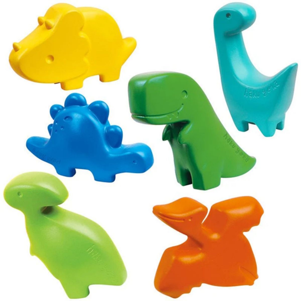 HAKU YOKA - Set de crayones modelo dinosaurio 06 unidades