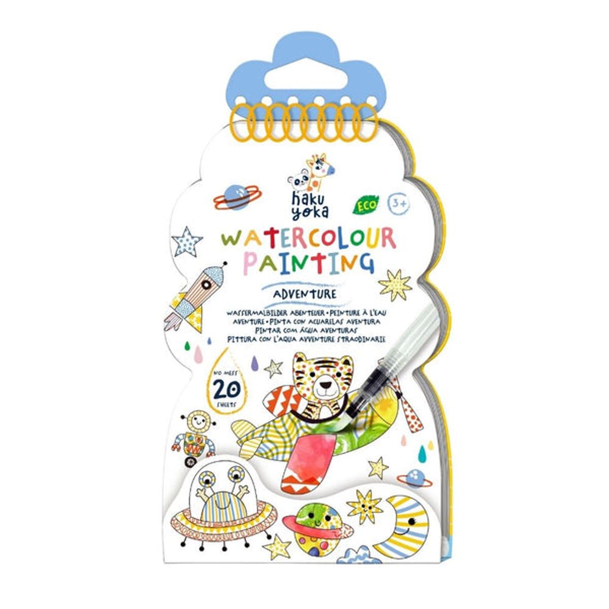 HAKU YOKA - Libro para pintar con agua efecto acuarela travel size