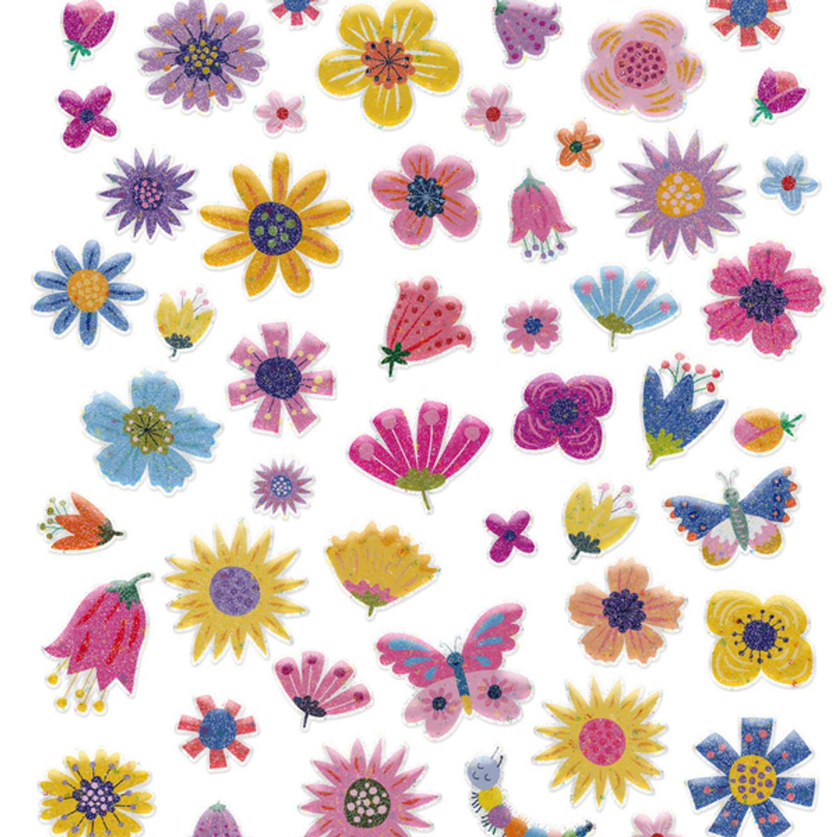 AVENIR - Stickers puffy modelo jardín 50 piezas