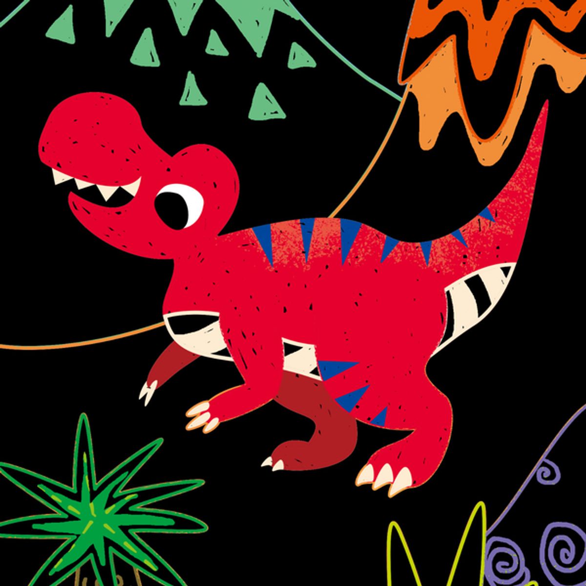 AVENIR - Hojas para raspar scratch junior dinosaurios 08 piezas