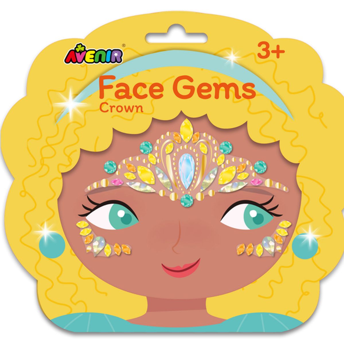 AVENIR - Stickers gemas faciales modelo corona