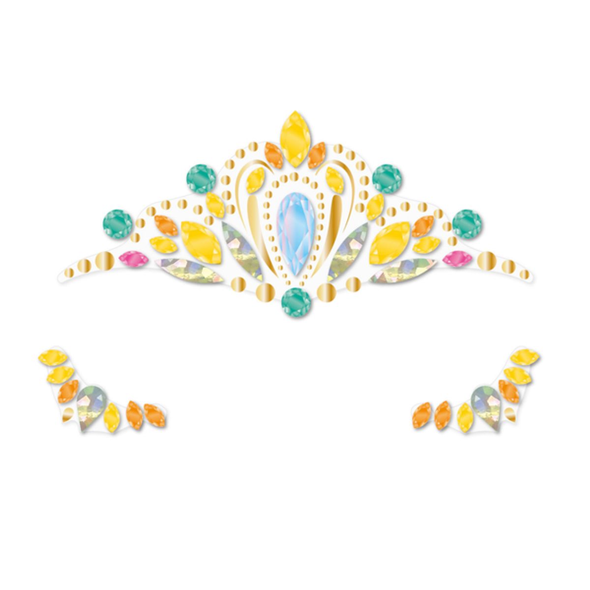 AVENIR - Stickers gemas faciales modelo corona