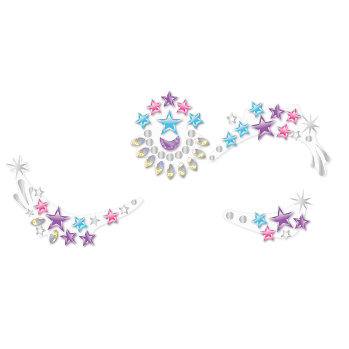 AVENIR - Stickers gemas faciales modelo estrella