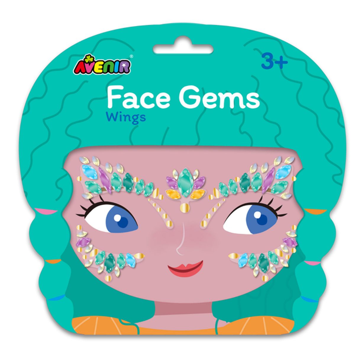 AVENIR - Stickers gemas faciales modelo alas
