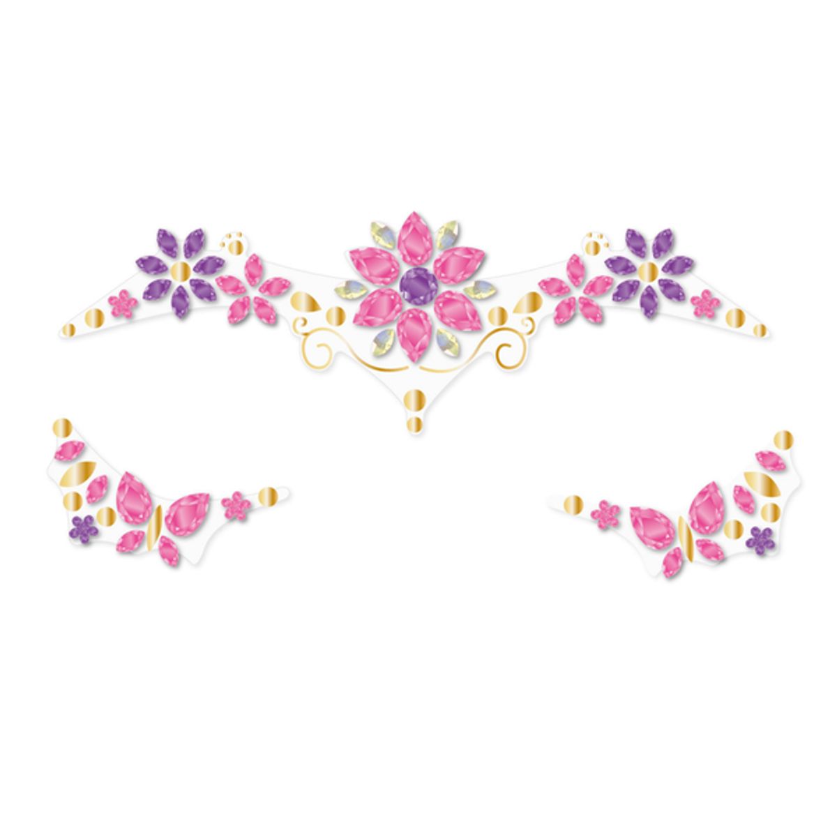 AVENIR - Stickers gemas faciales modelo flores