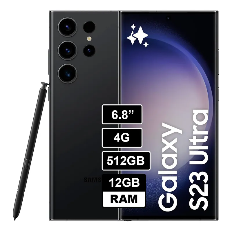 SAMSUNG - Celular Samsung S23 Ultra 12GB RAM 512GB Negro
