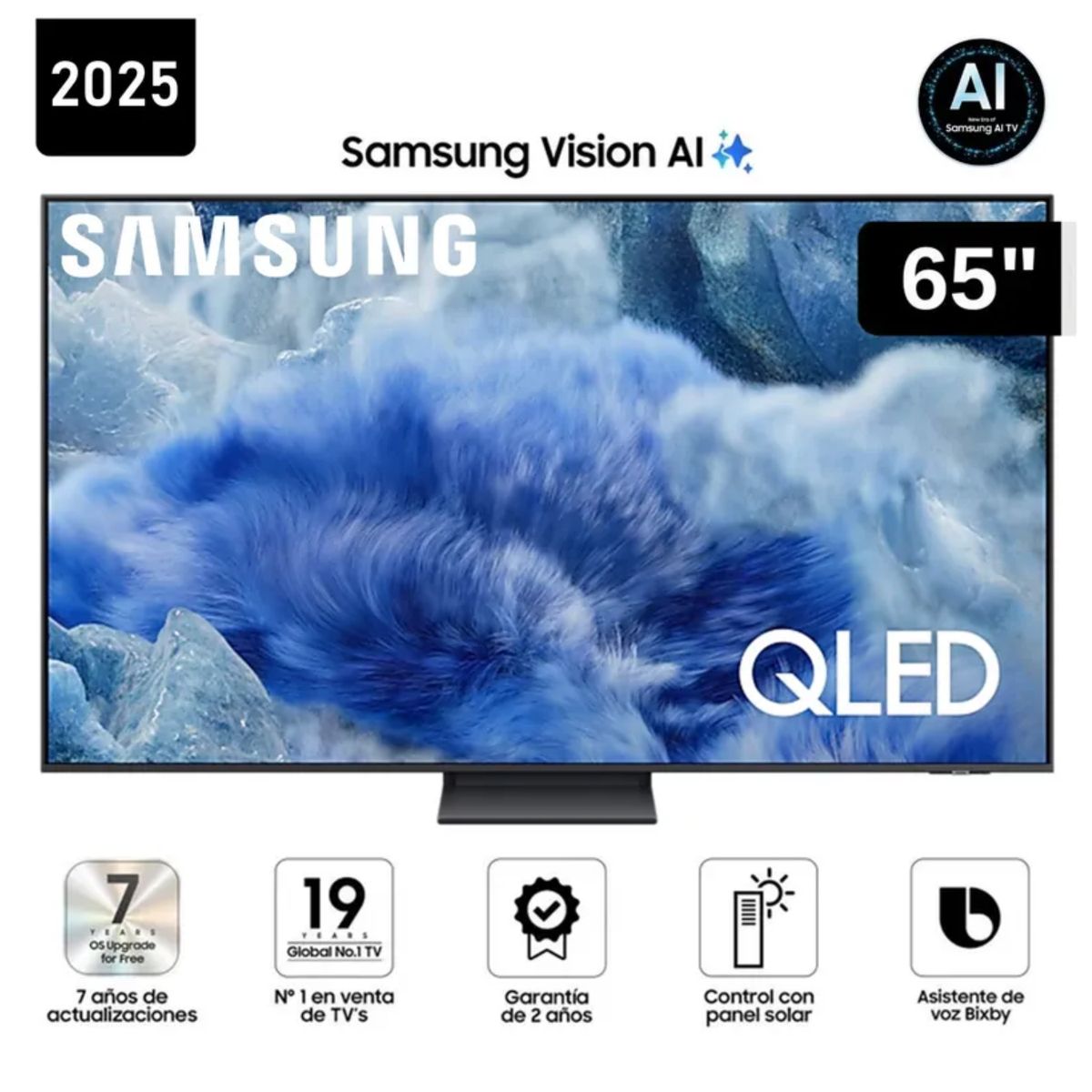 SAMSUNG - Televisor Samsung 65 QLED Q8F Vision Ai Smart Tv 2025