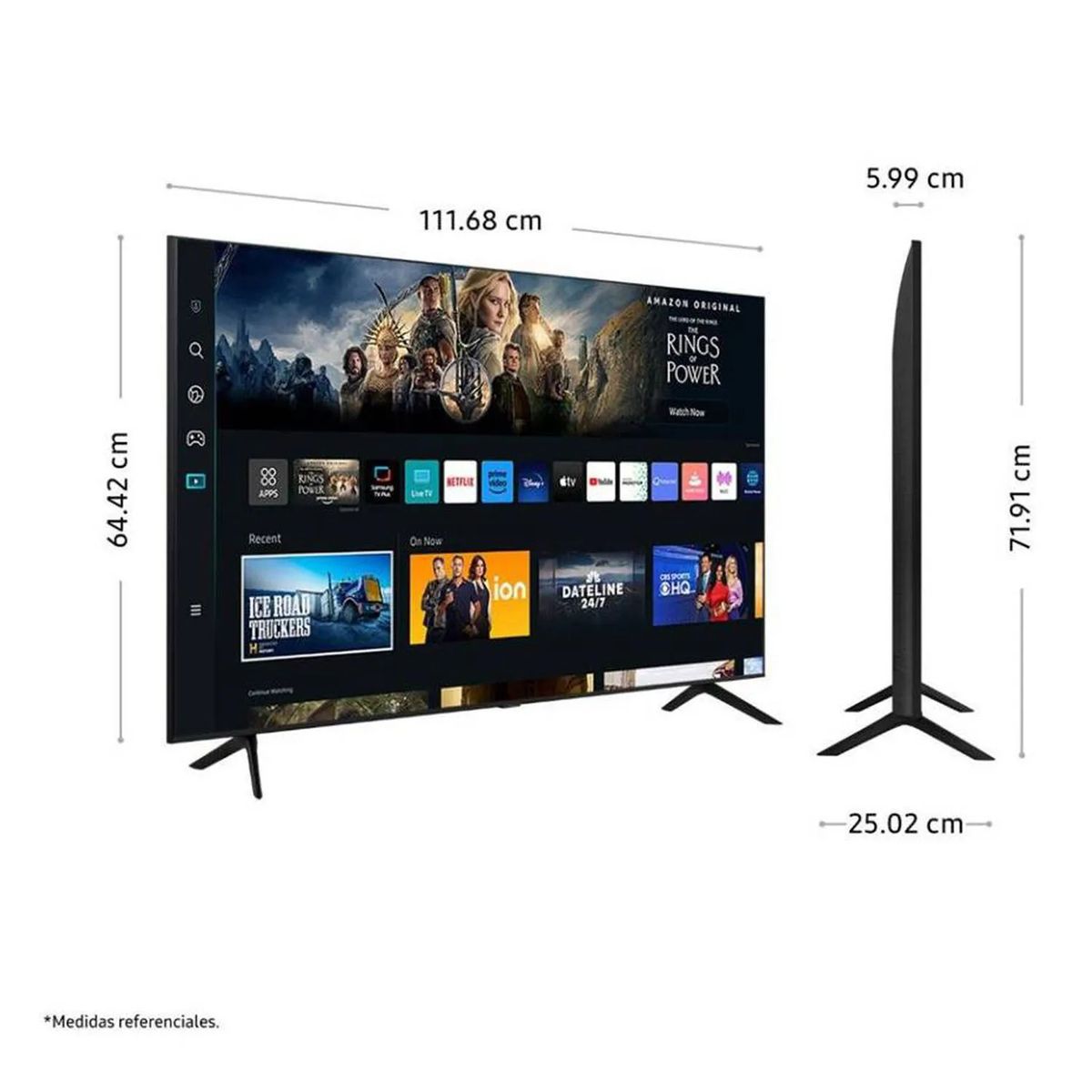 SAMSUNG - Televisor Samsung UN50CU7000G Smart TV 4k UHD Procesador Crystal 4K 50 pulgadas