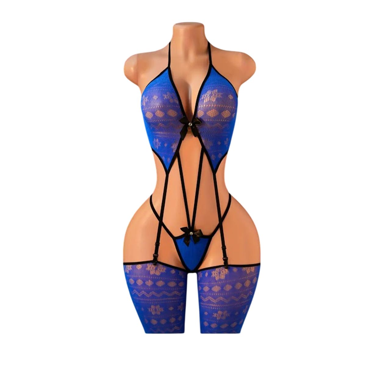 GENERICO - LENCERIA MALLA  CATSUIT