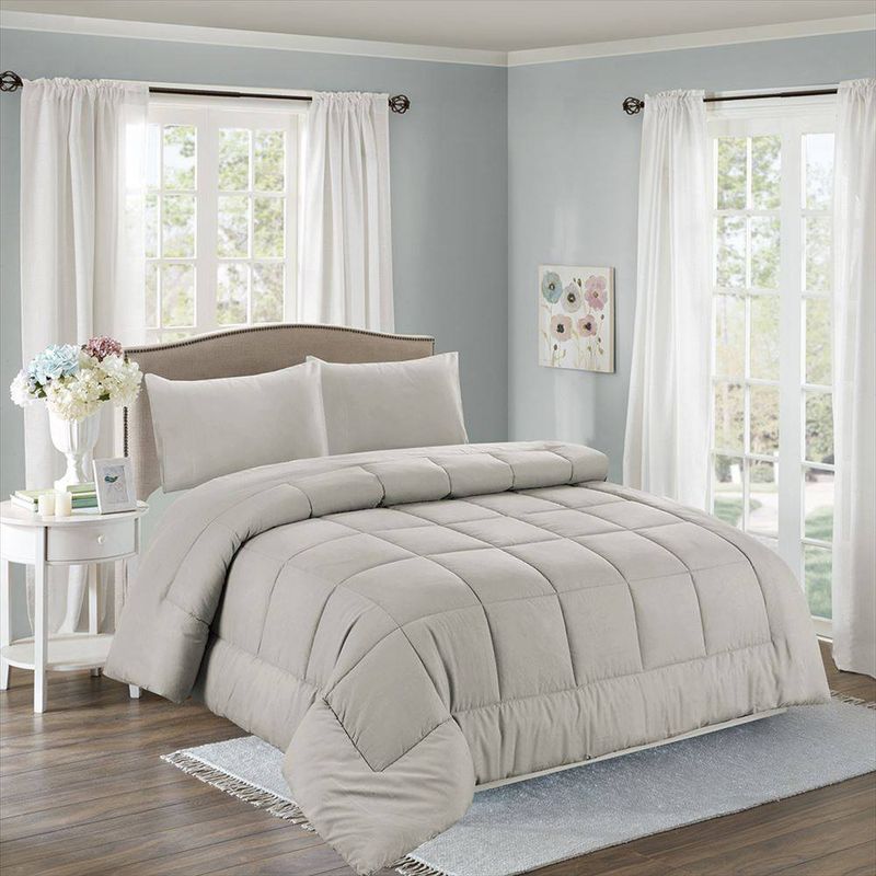 CASATEX - Edredón + Juego de sábanas Queen size 100% Algodón