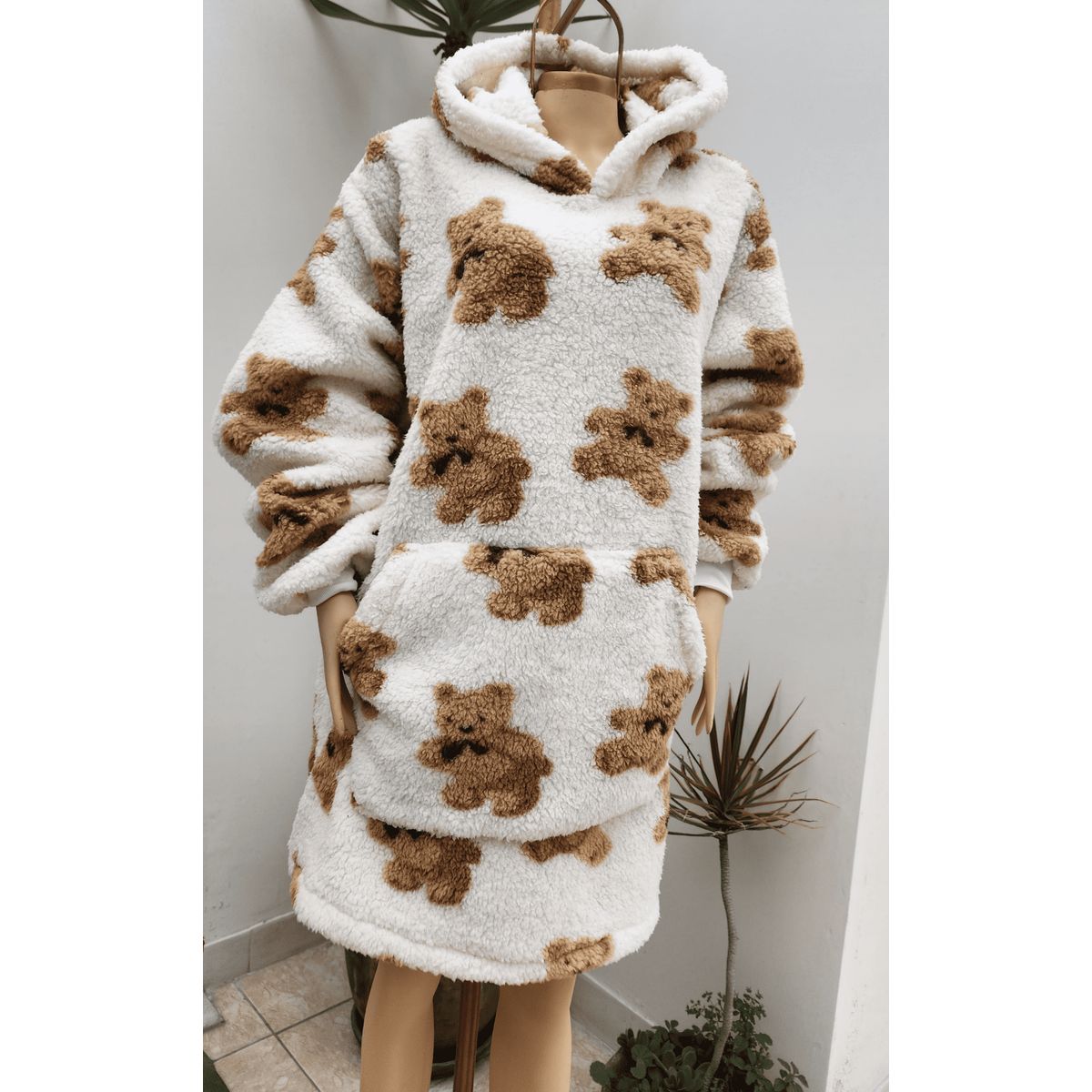 GENERICO - POLERA OVERSIZE PELUCHE INVIERNO PARA MUJER