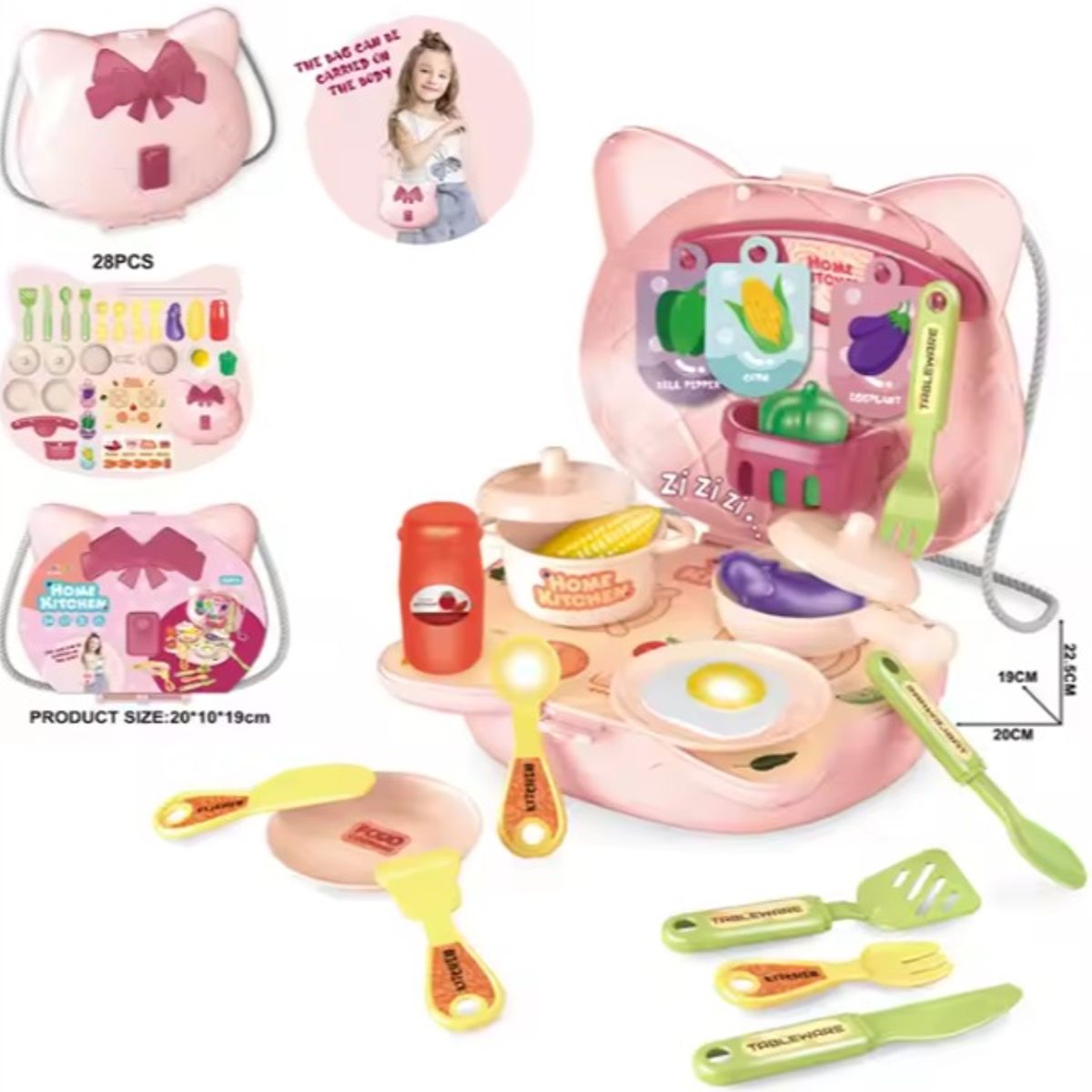 GENERICO - MALETA SET DE MAQUILLAJE JUGUETE 31 PIEZAS