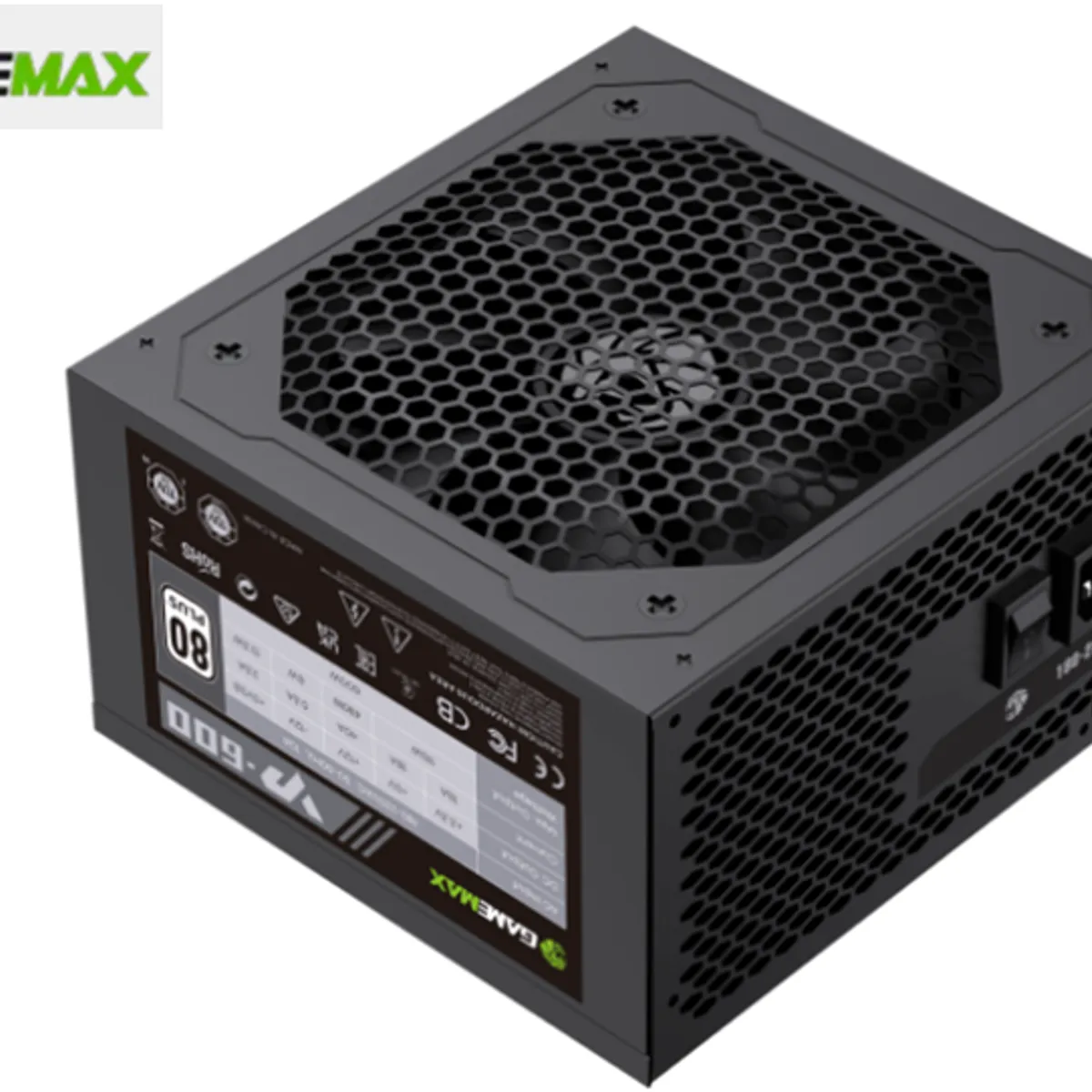 HALION - Fuente de Poder GAMEMAX VP-600 80+WHITE 80 PLUS APFC HALION