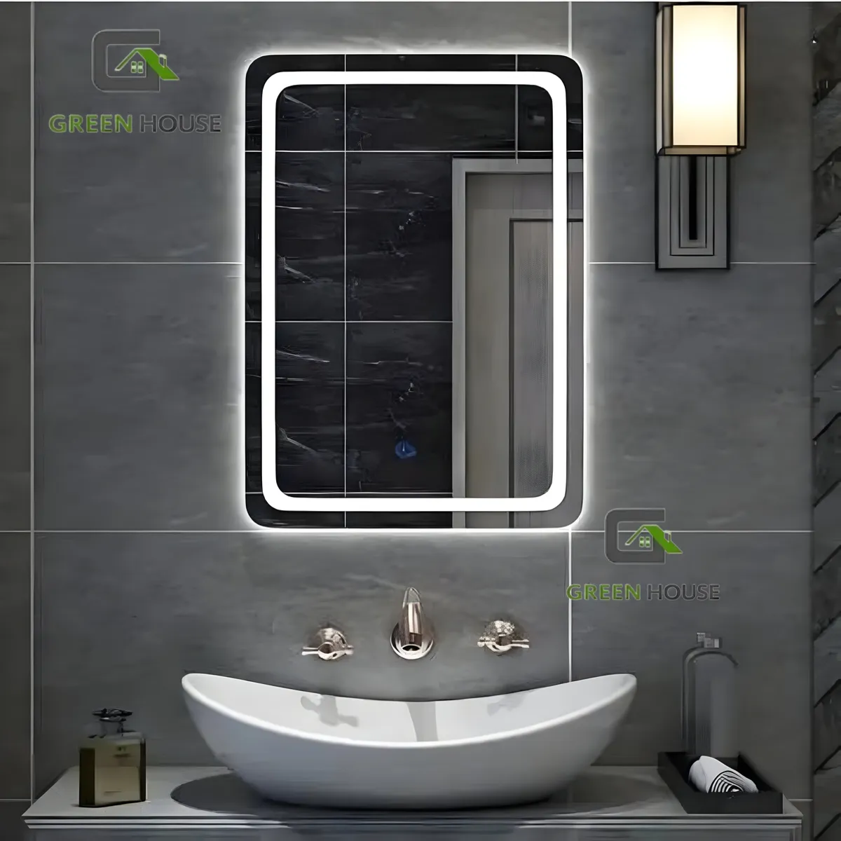 GREEN HOUSE - ESPEJO MOD: ITALA  LED 3 TIEMPOS TOUCH  60x80 CM
