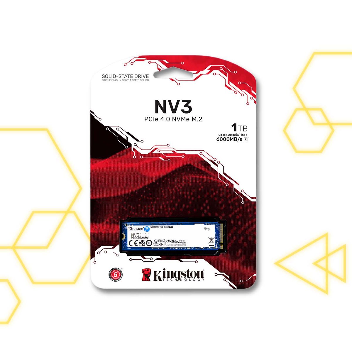 KINGSTON - SSD Disco Solido NV3 1TB M.2 2280
