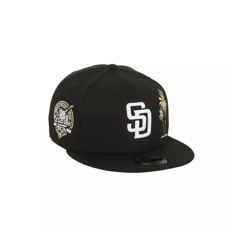 NEW ERA - Gorra 9Fifty San Diego Padres MLB Black And Pink Patch Black