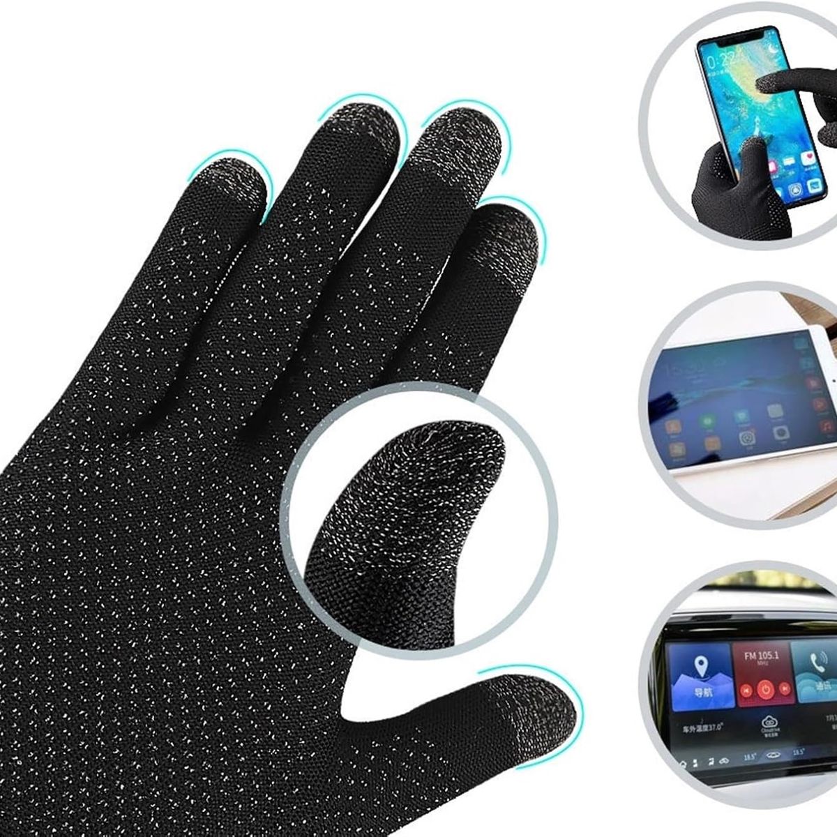 GENERICO - Guantes Gamer de Invierno para Pantalla Táctil celular