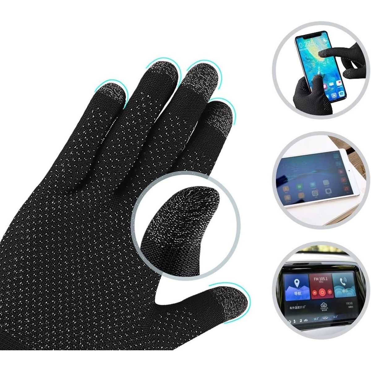 GENERICO - Guantes Gamer de Invierno para Pantalla Táctil celular