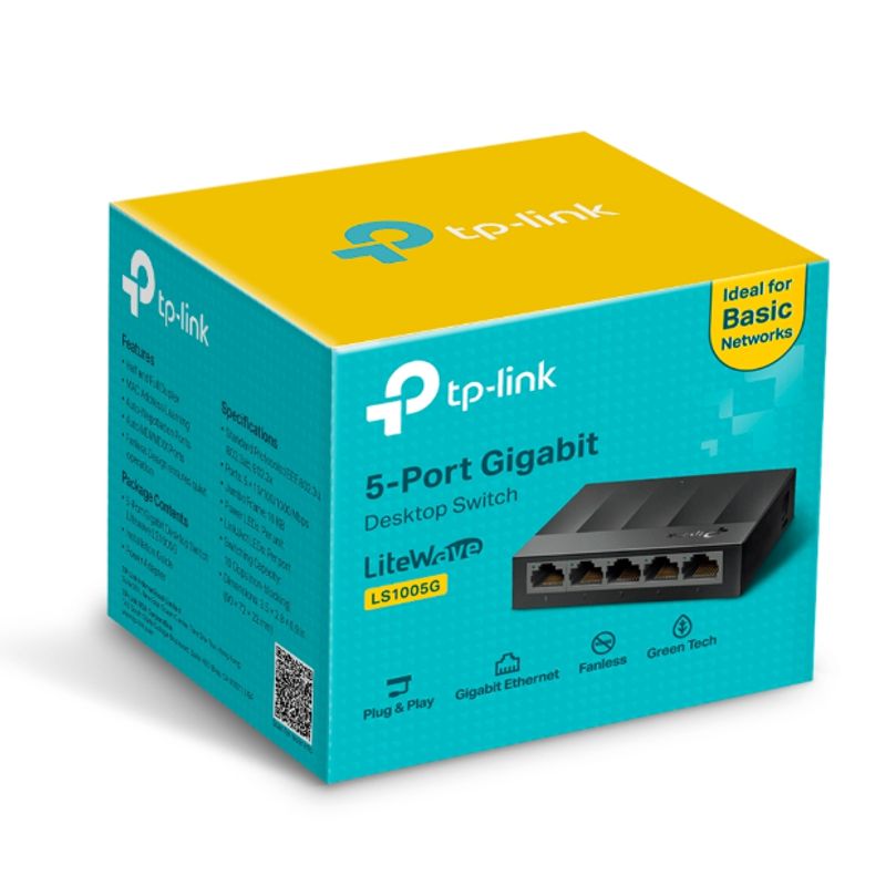 TP LINK - Switch LS1005G TP-Link LiteWave de 5 Puertos Gigabit