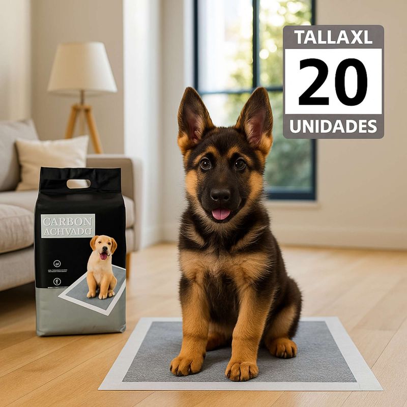 GENERICO - Pañal de Piso Carbón Activado - Talla XL - 60 x 90 cm