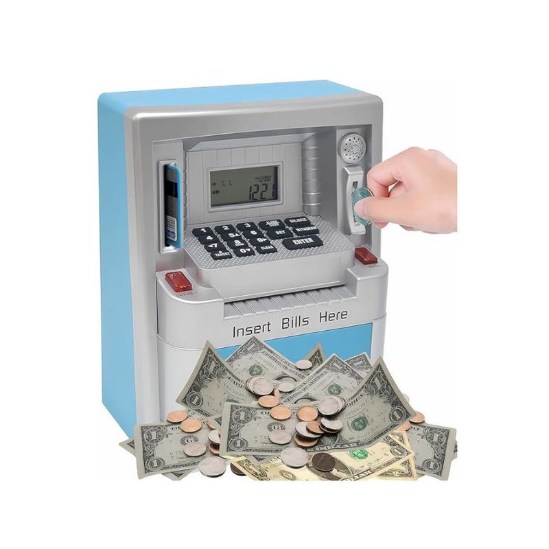 GENERICO - Alcancía  para niños: guarda monedas y billetes