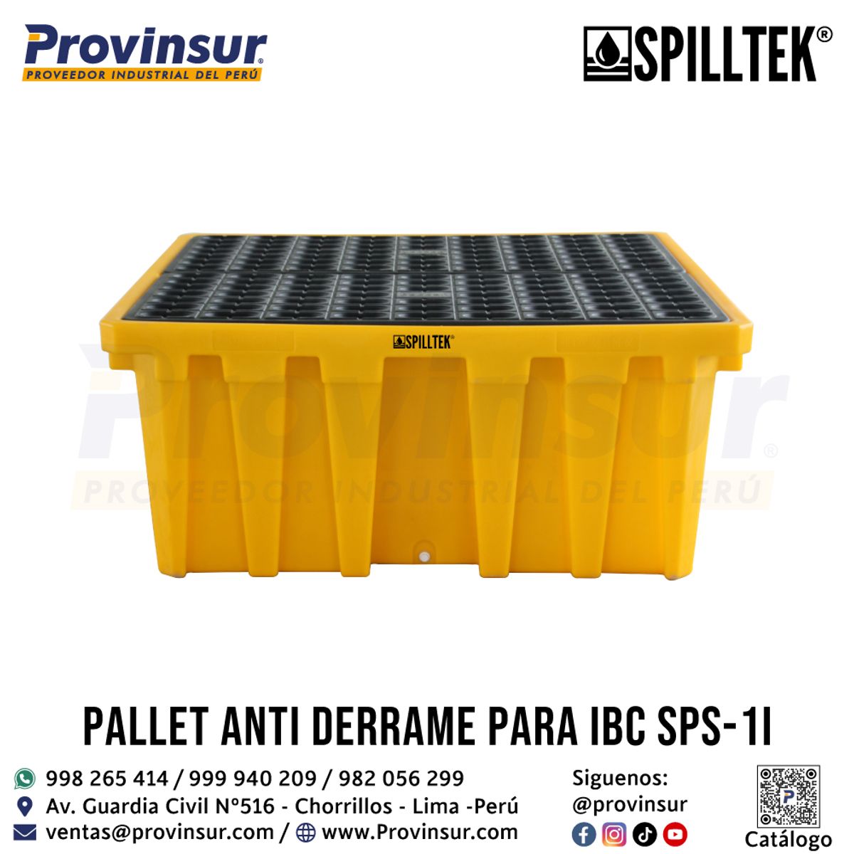 GENERICO - Pallet Anti Derrame para IBC SPS-1ID SPILLTEK