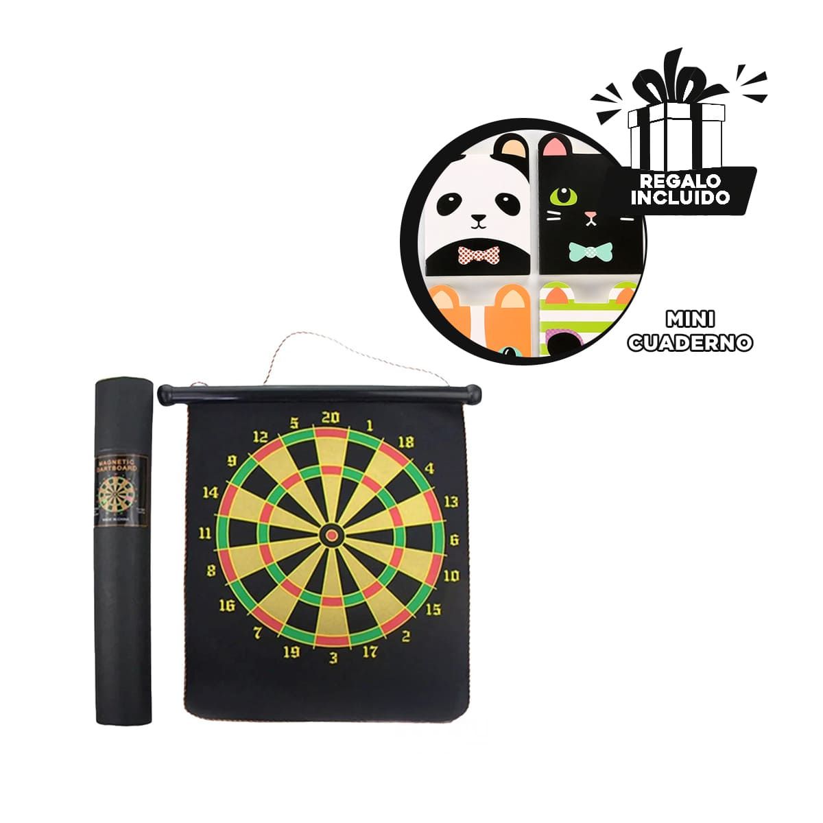 GENERICO - Tablero de Tiro con Dardos en Casa Tela Y+Regalo Agendita