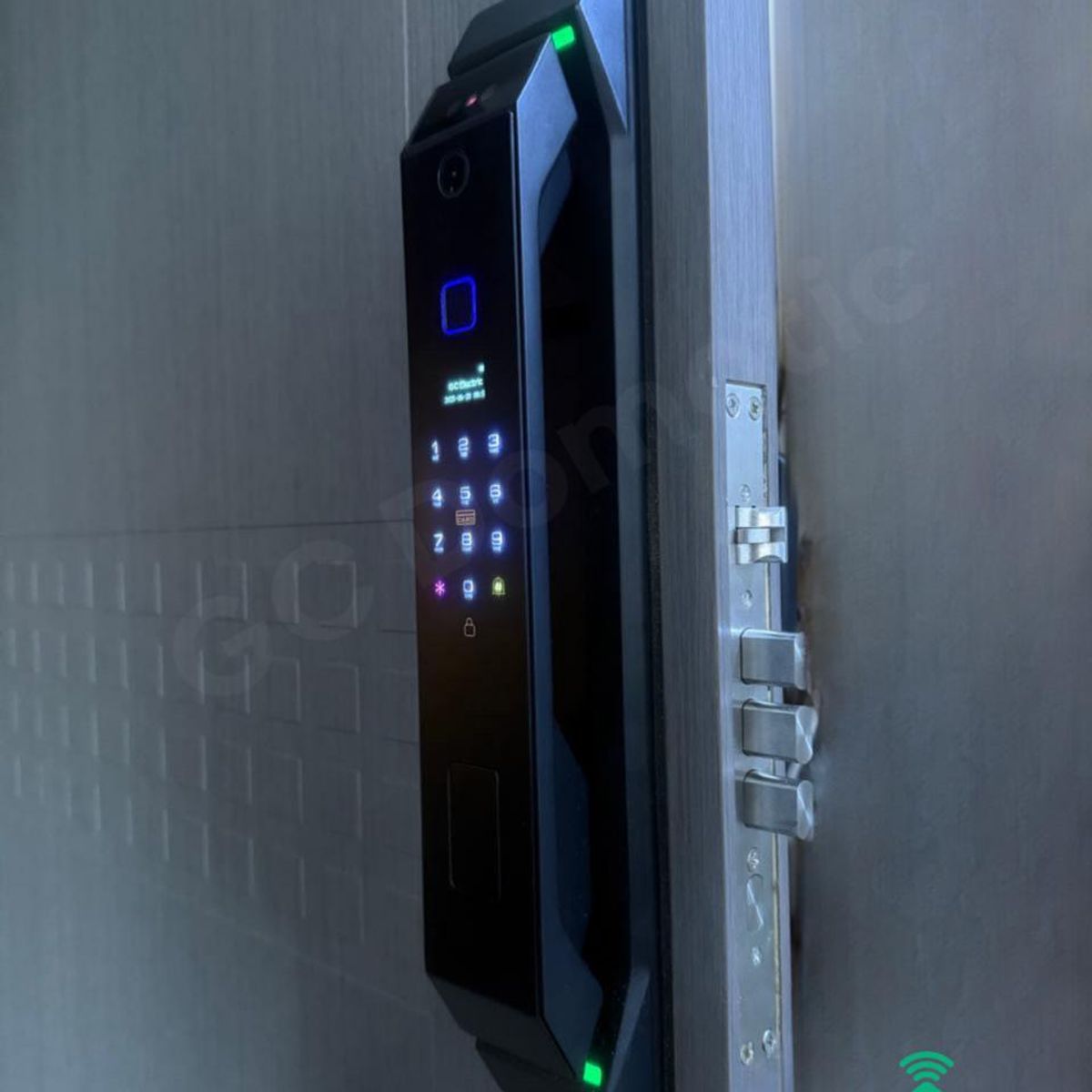 GENERICO - CERRADURA SMART CON 7 APERTURAS VIDEO PORTERO  COLOR NEGRO