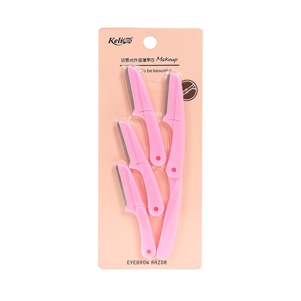 GENERICO - Perfiladores Desechables con Repuesto -  Facial y de Cejas Rosado