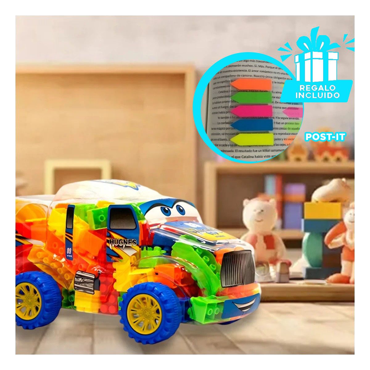 RYBIU IMPORT - Pack12 Pack para Niños Multicolor Y+Banderitas Adhesivas