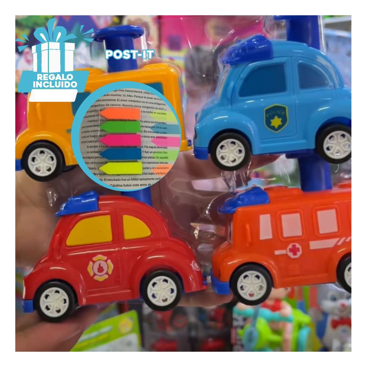 RYBIU IMPORT - Autos de Intervención en Multicolor Y+Post-it Adhesivos