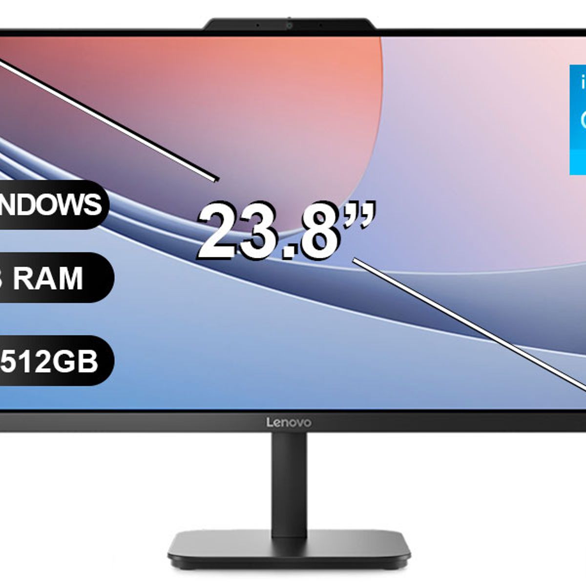 LENOVO - AIO LENOVO V100 I3-N305 8GB RAM 512GB SSD 238 SIN WINDOWS 13BE004ALD